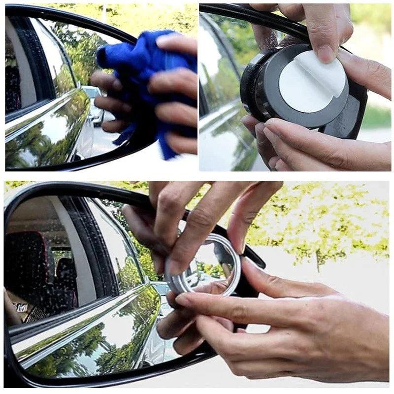 EasyVision™ Espelho Convexo Auxiliar para Retrovisor Universal - 2 Pçs