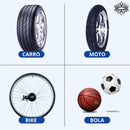 Bomba de Ar Calibrador de Pneus Digital Portátil