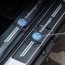 4 Peças Soleira Fibra De Carbono Adesivo - Sticker Carbon™