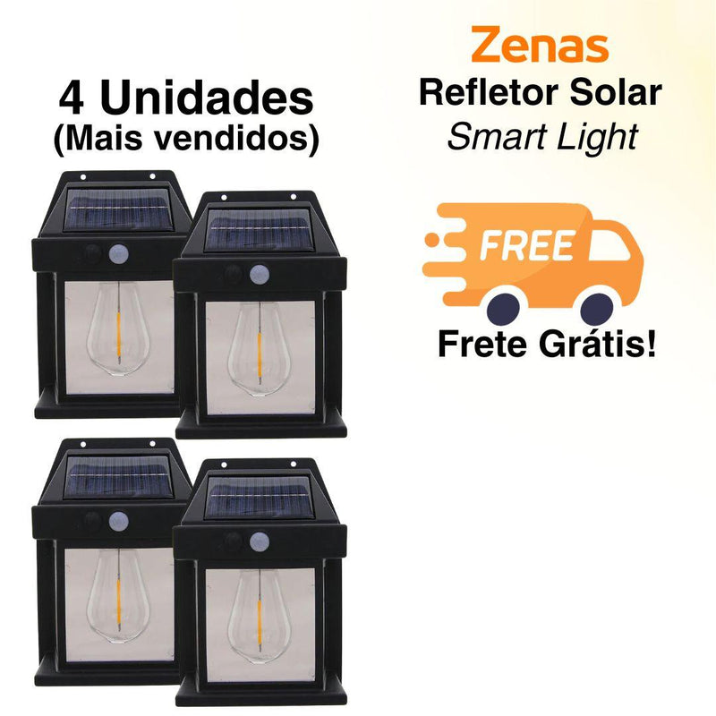 Refletor Solar Smart Light Com Detector de Movimentos