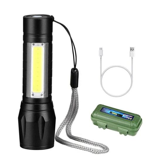 Mini Lanterna Militar Tática Neverdie Com Led Forte E Zoom Regulável -ENVIO IMEDIATO PARA TODO BRASIL