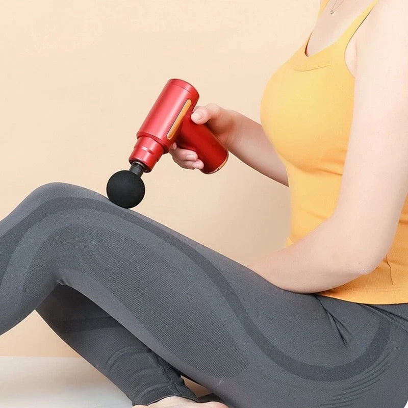 Pistola De Massagem Corporal Multifuncional 4 Em 1 Para Dores Musculares