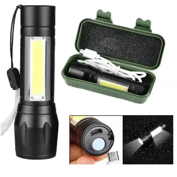 Mini Lanterna Militar Tática Neverdie Com Led Forte E Zoom Regulável -ENVIO IMEDIATO PARA TODO BRASIL