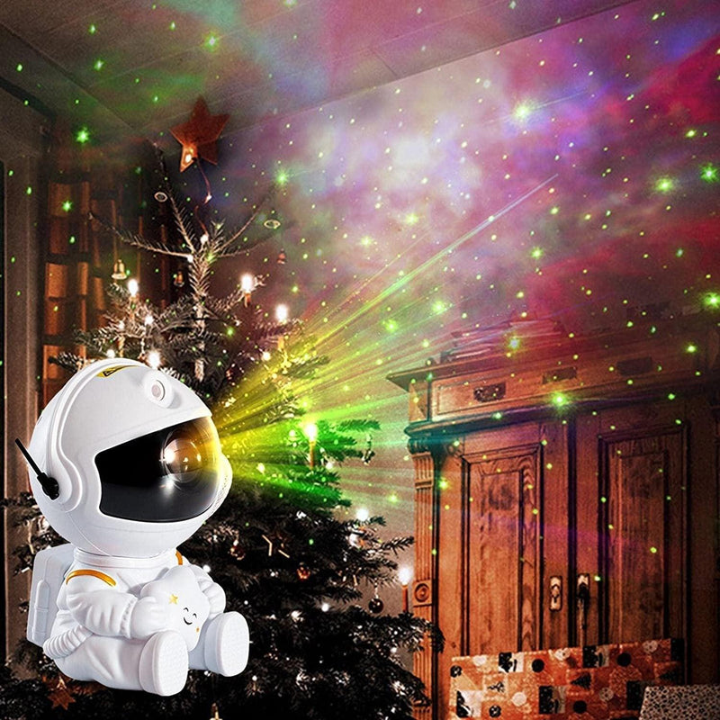 Astronauta Projetor Rotativo de Galáxia