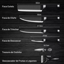 Kit De Facas 6 Peças Profissional Cocin Master