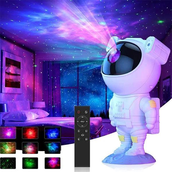 Astronauta Projetor Rotativo de Galáxia