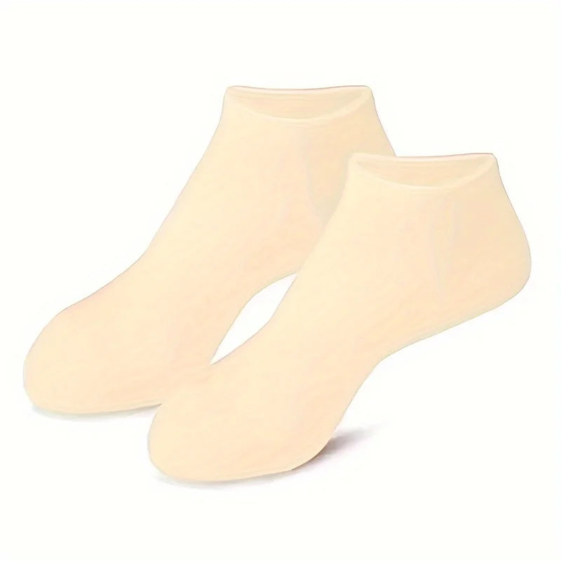 Meias de Silicone Para Hidratação Para Pés Rachados e Ressecados, Tamanho Único Do 33 Ao 40