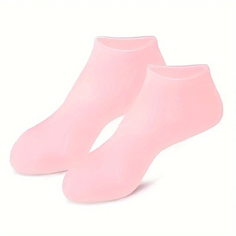 Meias de Silicone Para Hidratação Para Pés Rachados e Ressecados, Tamanho Único Do 33 Ao 40