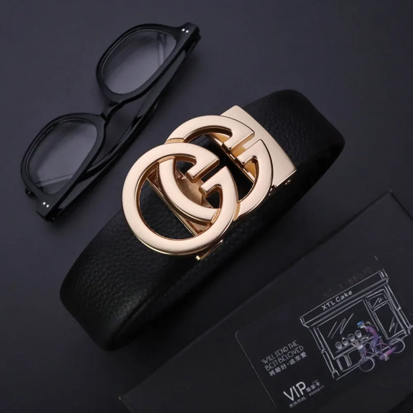 Cinto De Couro Double G Elegant