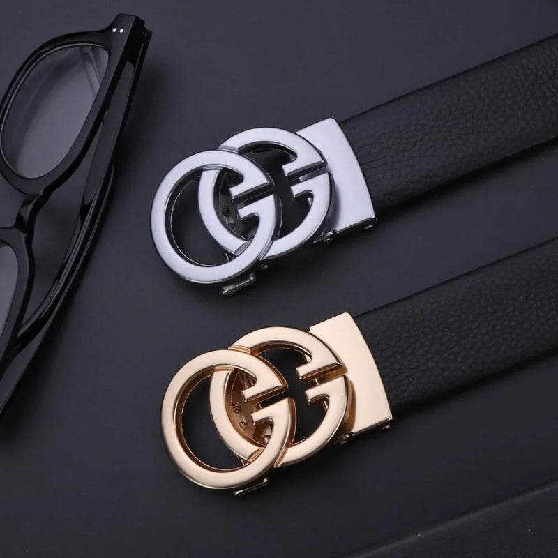 Cinto De Couro Double G Elegant