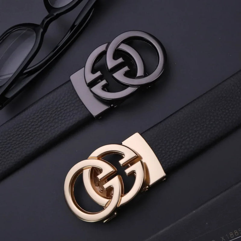 Cinto De Couro Double G Elegant
