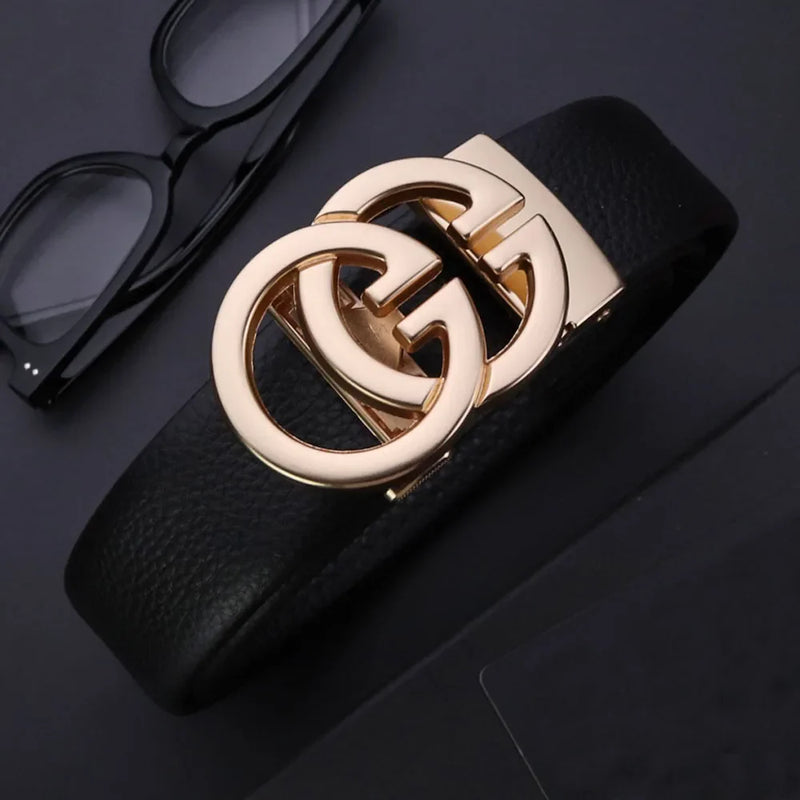 Cinto De Couro Double G Elegant