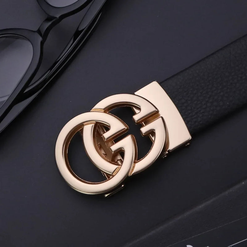 Cinto De Couro Double G Elegant
