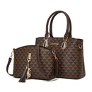 Kit Bolsas Coreana Em Couro De Ombro e Alça