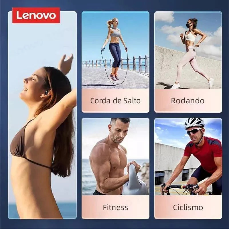 Fone de Ouvido Bluetooth 3.5 Lenovo LP75 A Prova D'água