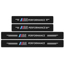 4 Peças Soleira Fibra De Carbono Adesivo - Sticker Carbon™