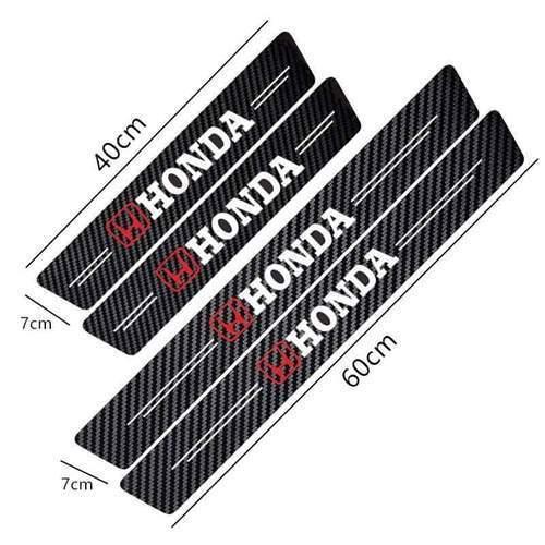 4 Peças Soleira Fibra De Carbono Adesivo - Sticker Carbon™