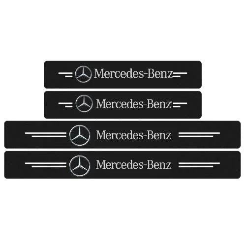 4 Peças Soleira Fibra De Carbono Adesivo - Sticker Carbon™