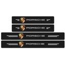 4 Peças Soleira Fibra De Carbono Adesivo - Sticker Carbon™