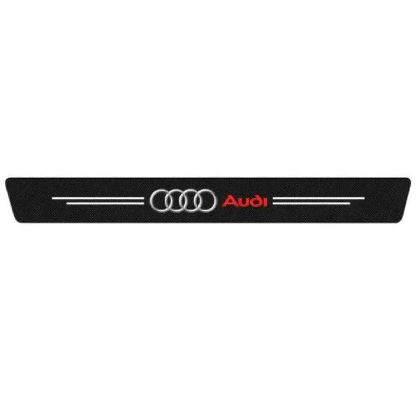 4 Peças Soleira Fibra De Carbono Adesivo - Sticker Carbon™
