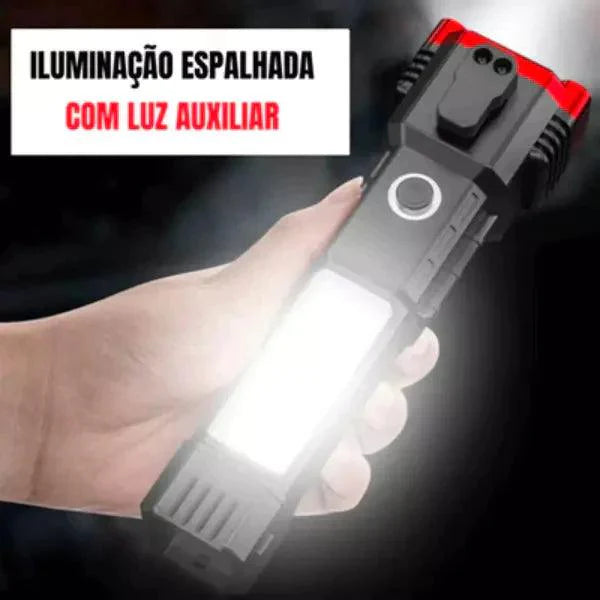 Lanterna Tática Militar 4 em 1 Ultra Potência